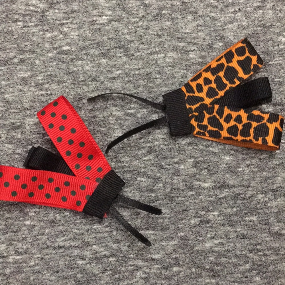 Set of 2 Ladybug Hair Clips